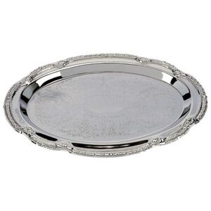 NWT SterlingCraft oval etched serving tray